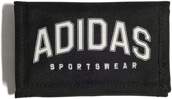 Czarny portfel Adidas Varsity. Czarne portfele Adidas, bez wzorów, z materiału. Za 49.00 zł.