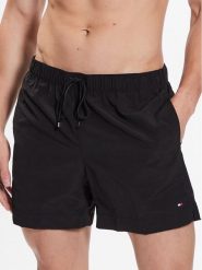 Tommy Hilfiger Szorty kąpielowe Essential UM0UM02793 Czarny Regular Fit. Czarne kąpielówki Tommy Hilfiger, m, bez wzorów, z syntetyku. Za 169.99 zł.