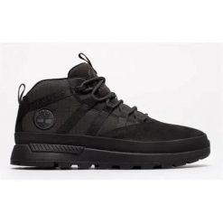 Buty trekkingowe męskie Timberland TB1A5UWW001. Czarne buty turystyczne Timberland, na zimę, bez wzorów, z materiału, za kostkę, bez zapięcia, trekkingowe. Za 539.00 zł.