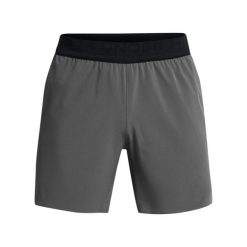 Szorty Under Armour Peak Woven. Czarne szorty Under Armour, bez wzorów, sportowe. Za 274.05 zł.