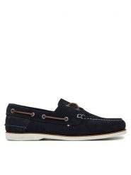 Tommy Hilfiger Półbuty Th Boat Shoe Core Suede FM0FM05387 Granatowy. Niebieskie eleganckie półbuty Tommy Hilfiger, bez wzorów, ze skóry, bez obcasa, bez zapięcia. Za 339.99 zł.