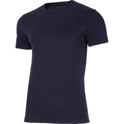 T-shirt męski TSM300 - granat. T-shirty 4F, m, bez wzorów, bez kołnierzyka, bez ramiączek. Za 39.99 zł.