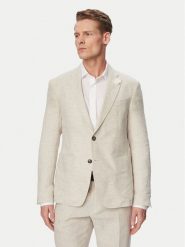 JOOP! Marynarka Hoverest 30102592 Beżowy jasny Slim Fit. Brązowe garnitury JOOP!, m, bez wzorów, ze lnu. Za 1,659.00 zł.