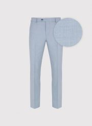 PAKO LORENTE – Jasnoniebieskie spodnie ganiturowe. Niebieskie eleganckie spodnie Pako Lorente, m, z poliesteru, eleganckie. Za 199.99 zł.