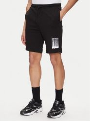 Calvin Klein Jeans Szorty sportowe Brush Stroke J30J327528 Czarny Regular Fit. Czarne krótkie spodenki sportowe Calvin Klein Jeans, m, bez wzorów, z bawełny. Za 249.99 zł.
