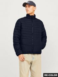 Jack & Jones Kurtka pikowana w kolorze granatowym rozmiar: L. Niebieskie kurtki Jack & Jones, l, bez wzorów, bez kaptura. Za 167.28 zł.