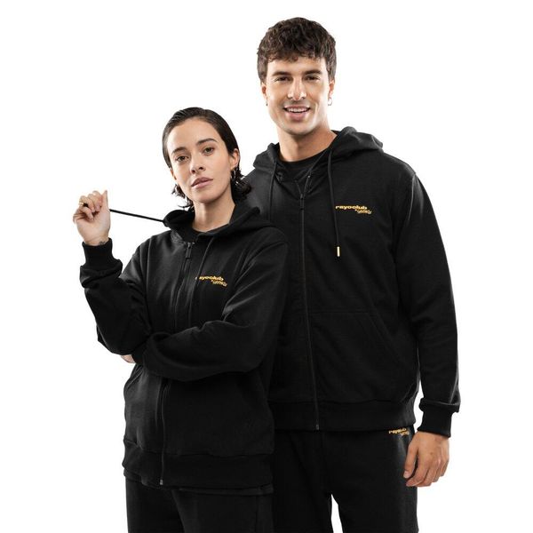 Męska rozpinana bluza z kapturem Rayo Club Lifestyle Siroko RC Split Black. Czarne bluzy z kapturem SIROKO, m, bez wzorów, z dresówki, z kapturem. Za 253.00 zł.