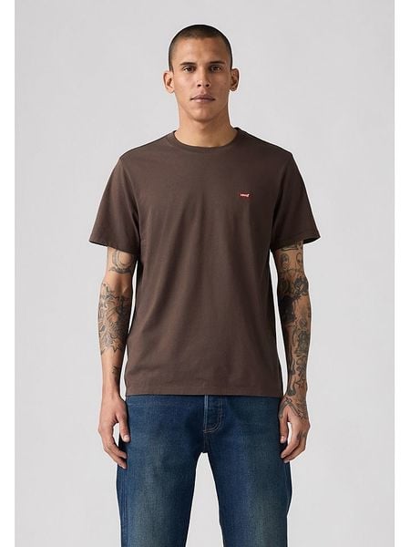 Levi's Koszulka w kolorze brązowym rozmiar: M. Brązowe bezrękawniki Levi's®, m, bez wzorów, z bawełny, bez kołnierzyka, bez ramiączek. Za 61.02 zł.