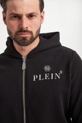 Bluza dresowa męska PHILIPP PLEIN. Bluzy Philipp Plein, m, bez wzorów, z dresówki, bez kaptura. W wyprzedaży za 2,183.35 zł.