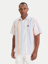 Tommy Jeans Koszula DM0DM22789 Kolorowy Relaxed Fit. Koszule Tommy Jeans, l, bez wzorów, z bawełny, bez kołnierzyka, bez ramiączek. Za 329.99 zł.