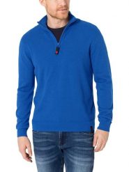 Timezone Sweter w kolorze niebieskim rozmiar: XL. Niebieskie swetry nierozpinane Timezone, xl, bez wzorów, bez kołnierzyka, bez ramiączek. Za 137.10 zł.