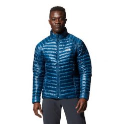 Kurtka turystyczna Mountain Hardwear Ghost Whisperer/2. Niebieskie kurtki MOUNTAIN HARDWEAR, bez wzorów, bez kaptura. Za 1,439.55 zł.