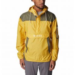 Kurtka Przejściowa Męska Columbia Challenger Windbreaker Anorak. Żółte kurtki narciarskie i snowboardowe Columbia, m, bez wzorów, narciarskie. W wyprzedaży za 246.15 zł.