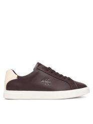 Calvin Klein Sneakersy Low Prof Cupsole Lth HM0HM02123 Bordowy. Czerwone buty sportowe casual CALVIN KLEIN, bez wzorów, ze skóry, bez zapięcia. Za 409.99 zł.