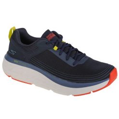 Buty do biegania męskie, Skechers Max Cushioning Delta. Czarne buty do biegania Skechers, bez wzorów, z materiału, bez zapięcia, do biegania. Za 419.99 zł.