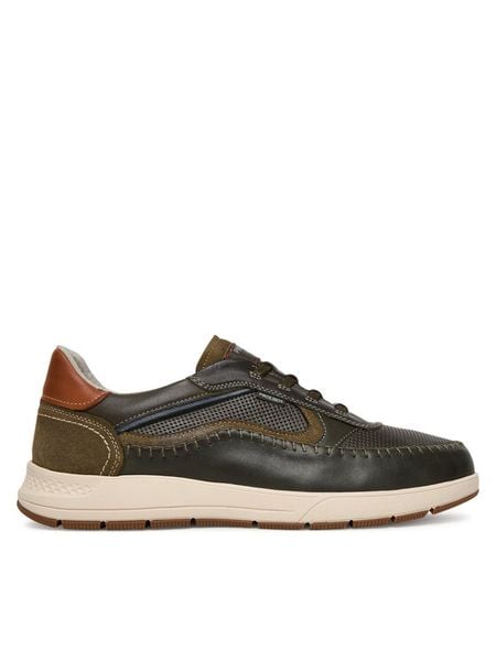 Pikolinos Półbuty Salamanca M7W-6423C1 Zielony. Zielone eleganckie półbuty Pikolinos, bez wzorów, ze skóry, bez obcasa, bez zapięcia. Za 436.99 zł.
