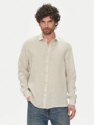 Liu Jo Koszula QA5097 T4359 44500 Beżowy Regular Fit. Brązowe koszule Liu Jo, m, bez wzorów, ze lnu, bez kołnierzyka, bez ramiączek. Za 499.99 zł.