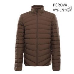 Kurtka puchowa Alpine Pro Reter. Brązowe kurtki Alpine Pro, xl, z aplikacjami, z materiału, trekkingowe. Za 722.90 zł.