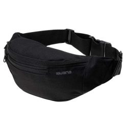 Saszetka Biodrowa Unisex Dla Dorosłych Z Logo Igebelt. Czarne torby na ramię IGUANA, bez wzorów, bez dodatków. Za 66.99 zł.