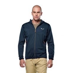 Bluza trekkingowa męska Puez Altavia PL HD. Niebieskie bluzy z kapturem Salewa, m, bez wzorów, z kapturem. Za 458.99 zł.
