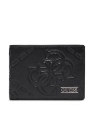 Guess Portfel SMBOMG LEA27 Czarny. Czarne portfele Guess, z aplikacjami, ze skóry. Za 319.99 zł.