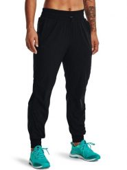 Under Armour Spodnie dresowe w kolorze czarnym rozmiar: XS. Czarne spodnie treningowe długie Under Armour, xs, bez wzorów, z dresówki. Za 98.33 zł.