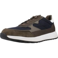 Buty GEOX U MOLVENO Zielony. Zielone buty trekkingowe Geox, bez wzorów, z syntetyku, bez zapięcia. Za 320.99 zł.