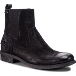 Kozaki KAZAR - Nessos 35143-03-00 Black. Czarne kozaki Kazar, z aplikacjami, z nubiku, bez obcasa, bez zapięcia. W wyprzedaży za 419.00 zł.