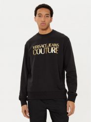 Versace Jeans Couture Bluza 78GAIT05 Czarny Regular Fit. Czarne bluzy Versace Jeans Couture, m, bez wzorów, z bawełny, bez kaptura. Za 499.99 zł.