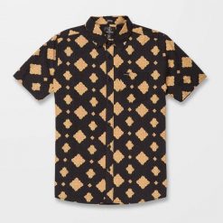 Koszula Volcom Grit Mandala czarna. Czarne koszule Volcom, bez wzorów, bez kołnierzyka, bez ramiączek. Za 317.25 zł.