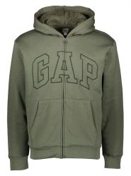 GAP Bluza w kolorze oliwkowym rozmiar: M. Zielone bluzy GAP, m, bez wzorów, z bawełny, bez kaptura. Za 159.95 zł.