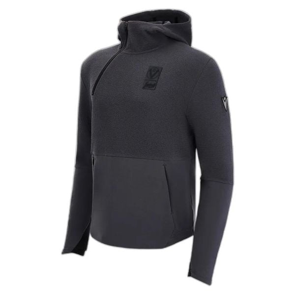 Bluza z kapturem 1/4 zip Virtus Bologne Nyon. Szare bluzy z kapturem Macron, m, z aplikacjami, z kapturem. Za 349.50 zł.