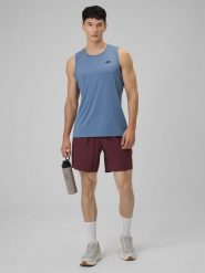 4F Spodenki treningowe szybkoschnące męskie - burgundowe XL. Czerwone krótkie spodenki sportowe 4F, l, bez wzorów, ze skóry. Za 99.99 zł.