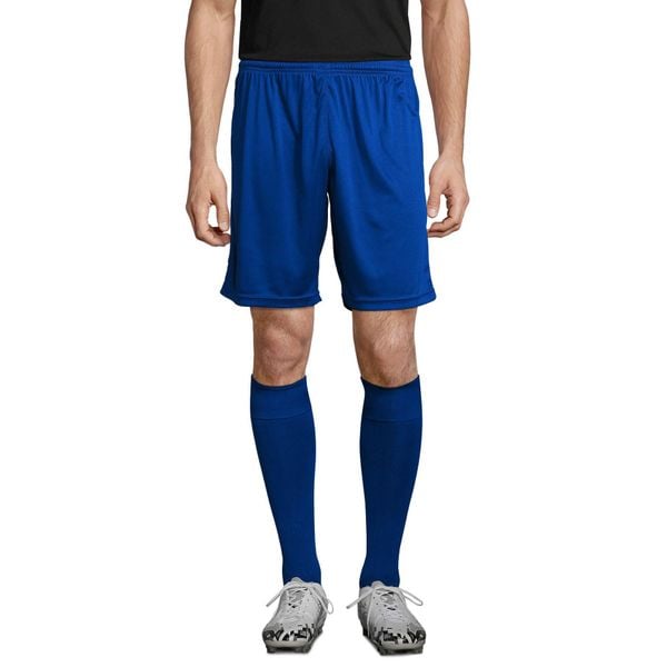 Podstawowe Spodenki San Siro 2 Dla Dorosłych Unisex. Niebieskie szorty SOL'S, s, bez wzorów, sportowe. Za 61.99 zł.