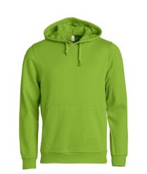 Clique Basic Hoody bluza z kapturem unisex, miękki trwały materiał – light green. Zielone bluzy z kapturem CLIQUE, xs, bez wzorów, z bawełny, z kapturem. Za 172.75 zł.