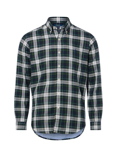 Polo Ralph Lauren koszula w kratę Mężczyźni Regular Fit Bawełna zielony, L. Zielone koszule Polo Ralph Lauren, l, bez wzorów, z bawełny, bez kołnierzyka, bez ramiączek. Za 819.95 zł.