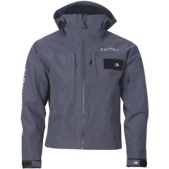 Kurtka wędkarska do brodzenia Taimen Khovd Wading Jacket - Drift Gray. Szare kurtki TAIMEN, l, bez wzorów, z materiału, bez kaptura. Za 699.99 zł.
