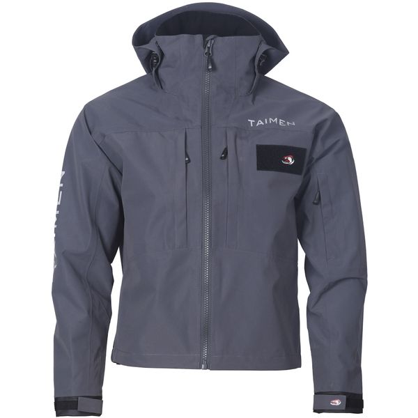 Kurtka wędkarska do brodzenia Taimen Khovd Wading Jacket - Drift Gray. Szare kurtki TAIMEN, l, bez wzorów, z materiału, bez kaptura. Za 699.99 zł.
