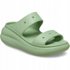 Klapki Dla Dorosłych Crocs Classic Crush. Zielone klapki Crocs, z materiału. Za 167.99 zł.