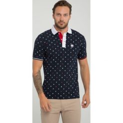Koszulka polo "Muirfield" - Regular fit - w kolorze granatowym. Koszulki polo marki Sir Raymond Taylor, z aplikacjami, z bawełny, polo, z krótkim rękawem. W wyprzedaży za 108.95 zł.