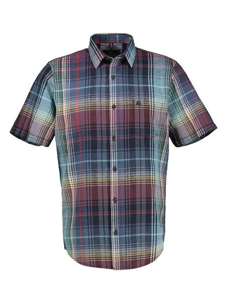 Lerros Koszula w kolorze czerwono-granatowym rozmiar: M. Czerwone koszule Lerros, m, bez wzorów, bez kołnierzyka, bez ramiączek. Za 87.19 zł.