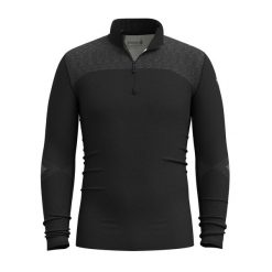 Bluza termoaktywna męska Smartwool Intraknit Thermal Merino Base Layer 1/4 Zip. Niebieskie bielizna termoaktywna Smartwool, na zimę, l, bez wzorów, bez ramiączek, narciarskie. Za 519.99 zł.