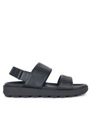 Geox Sandały U Spherica Ec6 U45GWC 00085 C9999 Czarny. Czarne sandały Geox, ze skóry, bez zapięcia. Za 319.99 zł.