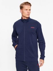 Hugo Bluza 50505128 Granatowy Regular Fit. Niebieskie bluzy Hugo, m, bez wzorów, z bawełny, bez kaptura. Za 299.99 zł.