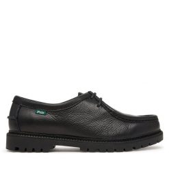 Półbuty Polo Ralph Lauren. Czarne eleganckie półbuty Polo Ralph Lauren, bez wzorów, bez obcasa, bez zapięcia. Za 1,199.00 zł.