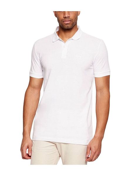 Hugo Boss Fashion Koszulka polo w kolorze białym rozmiar: XL. Białe koszulki polo Hugo Boss Fashion, xl, bez wzorów, z bawełny, bez kołnierzyka, bez ramiączek. Za 201.55 zł.