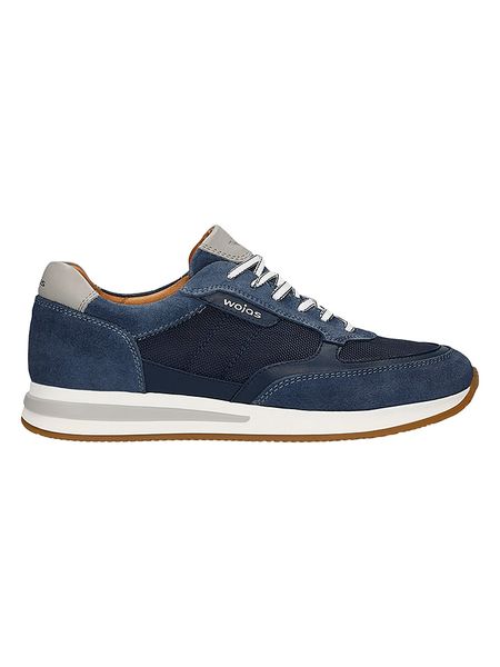 Wojas Skórzane sneakersy w kolorze granatowym rozmiar: 46. Niebieskie buty sportowe casual Wojas, bez wzorów, bez zapięcia. Za 311.80 zł.