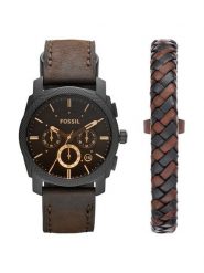 Fossil Zegarek Machine FS5251SET Czarny. Czarne zegarki Fossil. Za 669.99 zł.