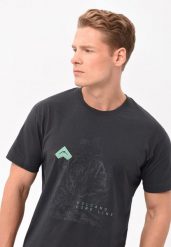 Bawełniany t-shirt, Comfort Fit, T-LITT. Szare t-shirty Volcano, l, bez wzorów, z bawełny, bez kołnierzyka, bez ramiączek. Za 69.99 zł.