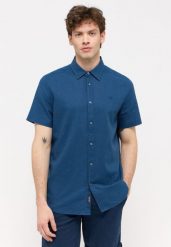 MĘSKA KOSZULA MUSTANG Berkeley Insignia Blue 1015233 5230. Niebieskie koszule Mustang, m, bez wzorów, bez kołnierzyka, bez ramiączek. Za 99.99 zł.